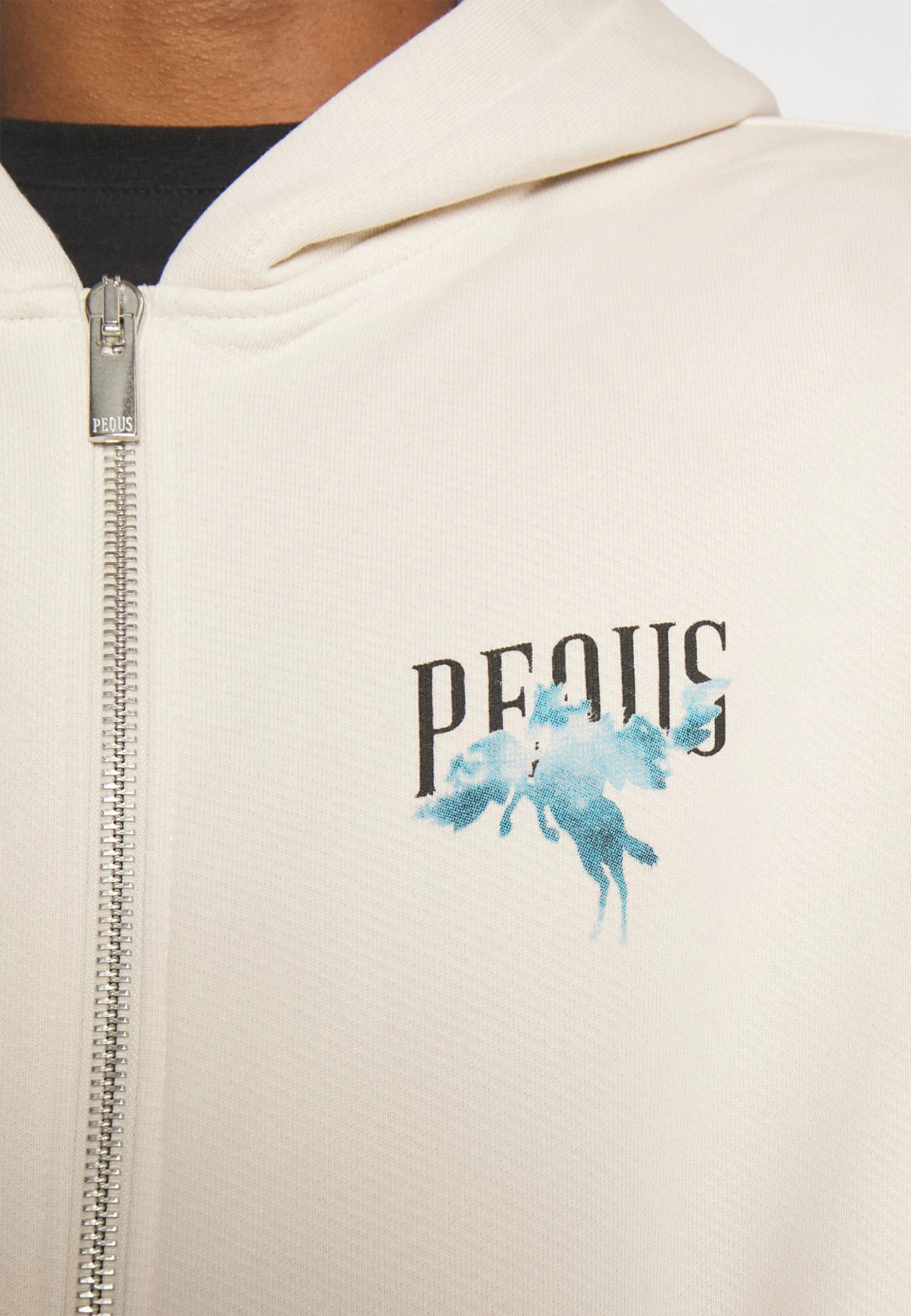 Pequs One Ride To Heaven Zip Hoodie Unisex - Sweatjakke - Cream 8 Pequs One Ride To Heaven Zip Hoodie Unisex - Sweatjakke - Cream - Bilde 6