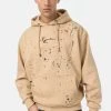 Karl Kani Small Signature Paintsplatter Hoodie - Hoodie - Sand -Gant shop 2ef538802f7a45d1bfe382ed9c6a88e8
