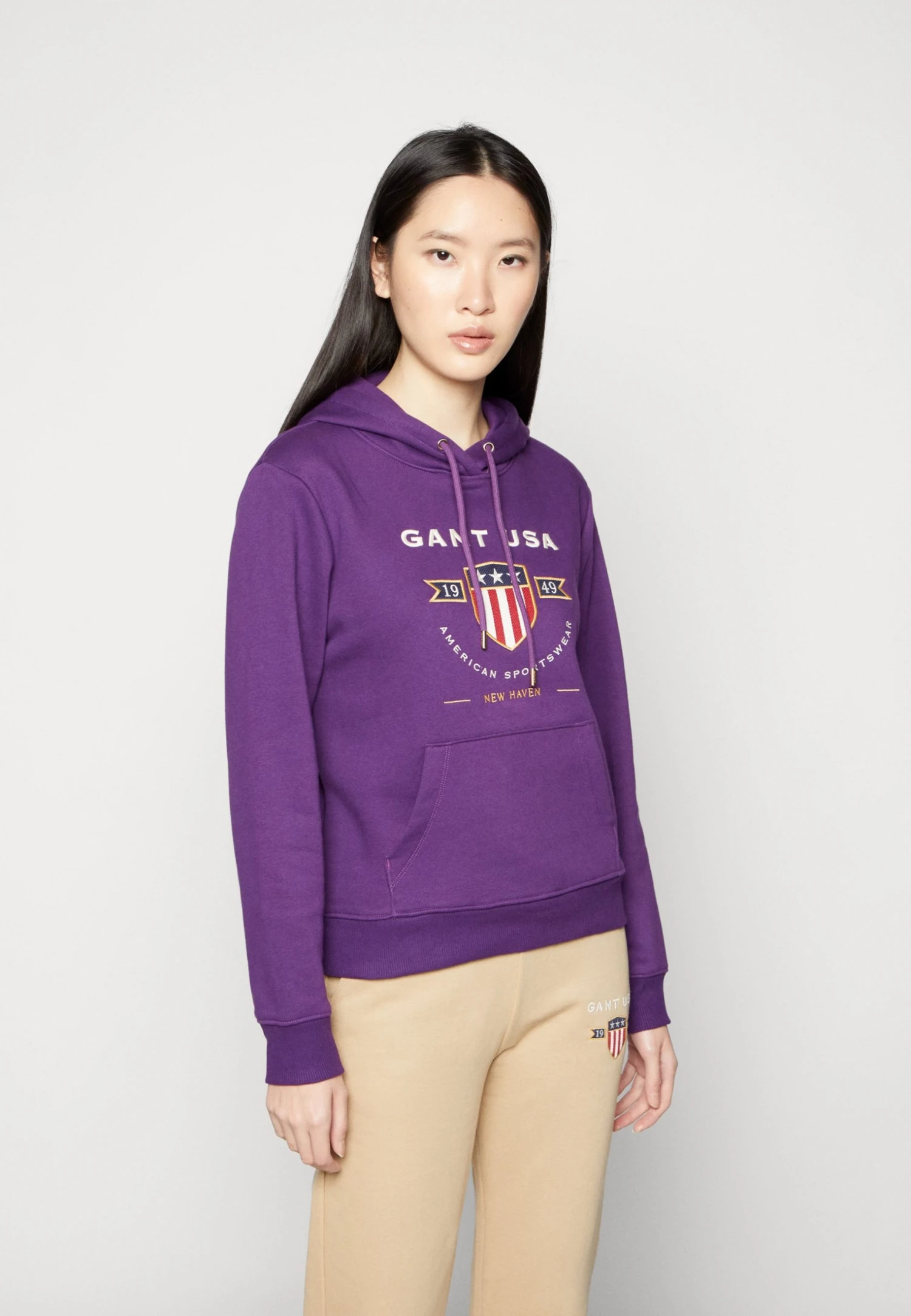 Gant Banner Shield Hoodie - Sweatshirt - Eggplant Purple 3 Gant Banner Shield Hoodie - Sweatshirt - Eggplant Purple