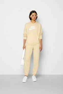 Alternative view of Nike Sportswear Gym Easy - Hoodie - Sesame/White