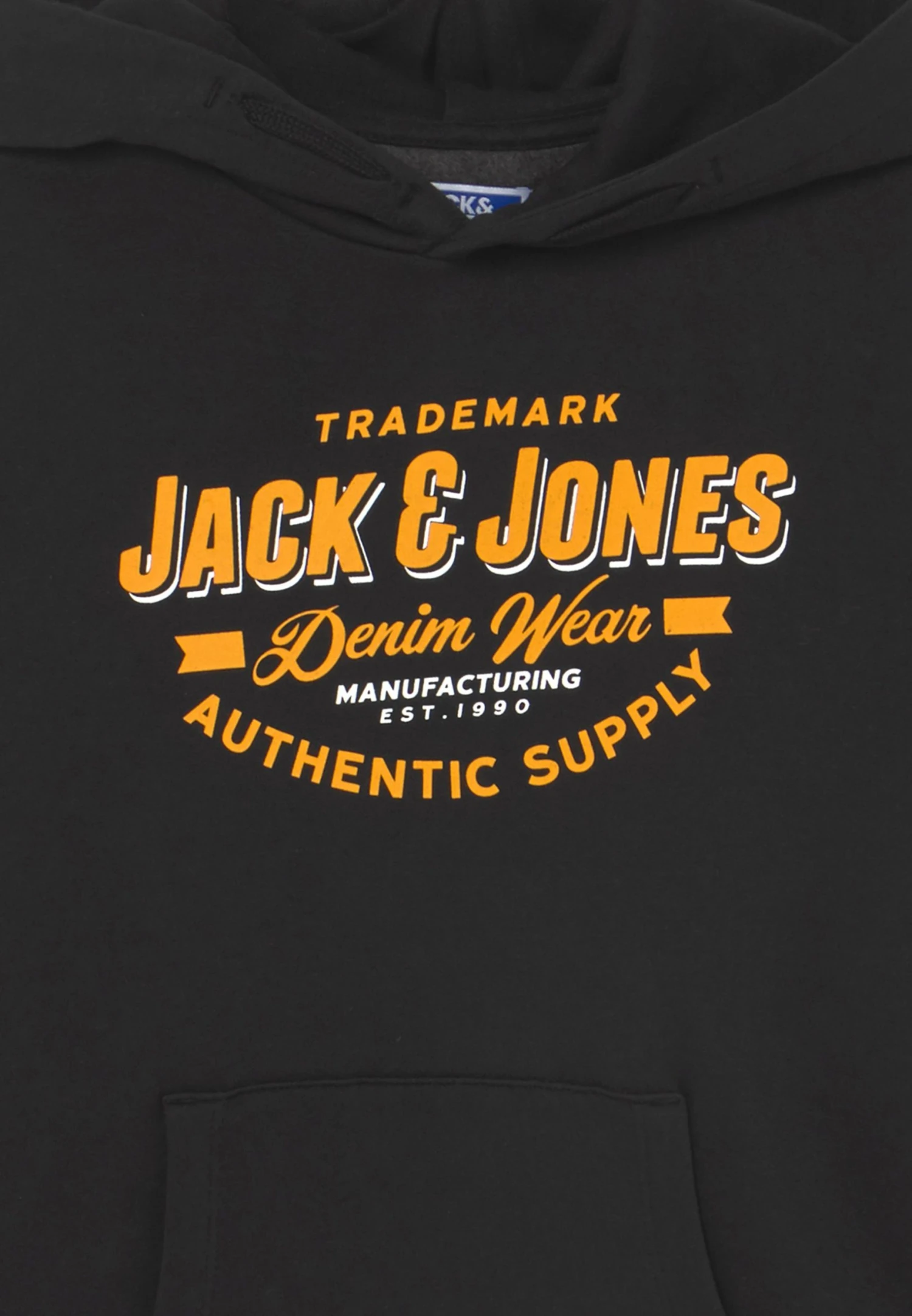 Jack & Jones Junior Jjelogo - Hoodie - Black 5 Jack & Jones Junior Jjelogo - Hoodie - Black - Bilde 3