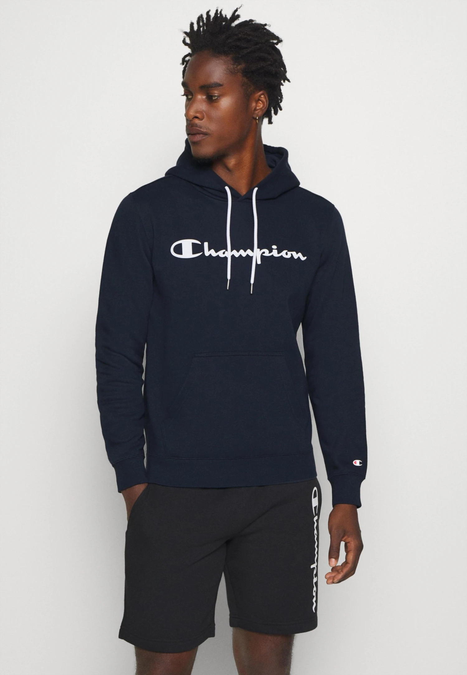 Champion Legacy Hooded - Hoodie - Dark Blue 3 Champion Legacy Hooded - Hoodie - Dark Blue