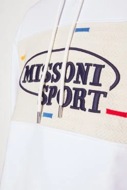 Missoni Sport Hoodie - White -Gant shop 2fd45d5c31384a83a9a3c1814e443bb4 scaled