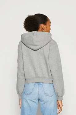 WEEKDAY Volume Zip Hoodie - Sweatjakke - Mid Grey Melange -Gant shop 3070682a9fb4457caca899b6b574f8af scaled