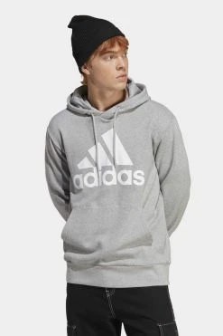 Adidas Sportswear Essentials French Big Logo- Hoodie - Medium Grey Heather