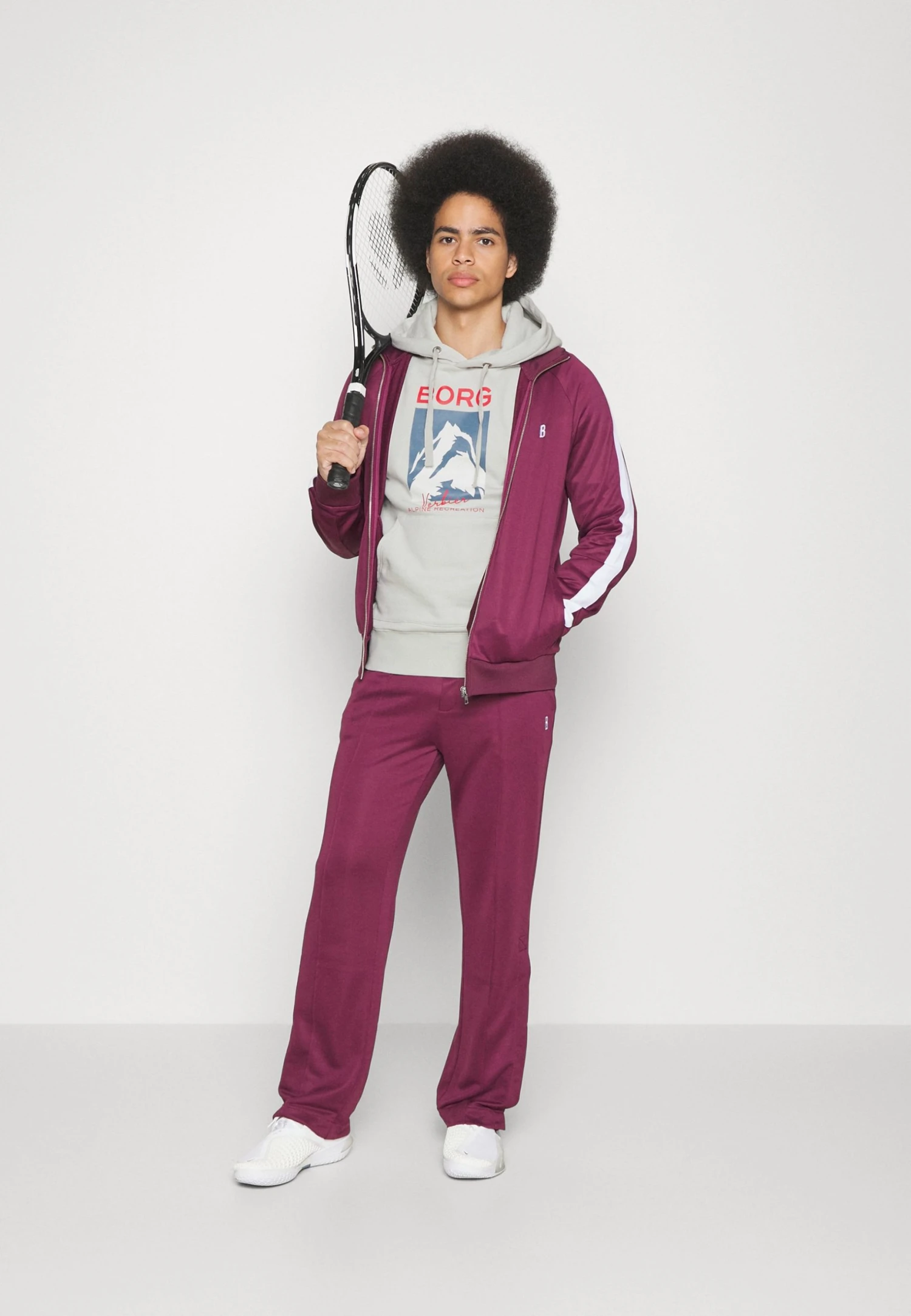 BJØRN BORG Hoodie - Hoodie - Glacier Gray 4 BJØRN BORG Hoodie - Hoodie - Glacier Gray - Bilde 2