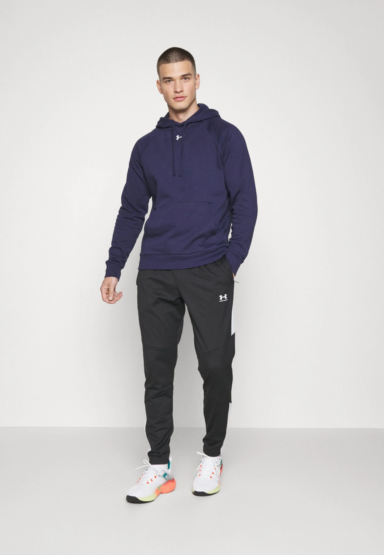 Under Armour Rival Hoodie - Hoodie - Midnight Navy/White 7 Under Armour Rival Hoodie - Hoodie - Midnight Navy/White - Bilde 5