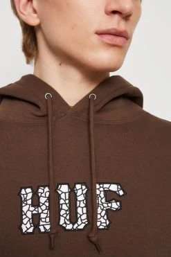 HUF Quake Conditions Hoodie - Sweatshirt - Chocolate -Gant shop 335b150b1964403192db5cede6e240ae scaled