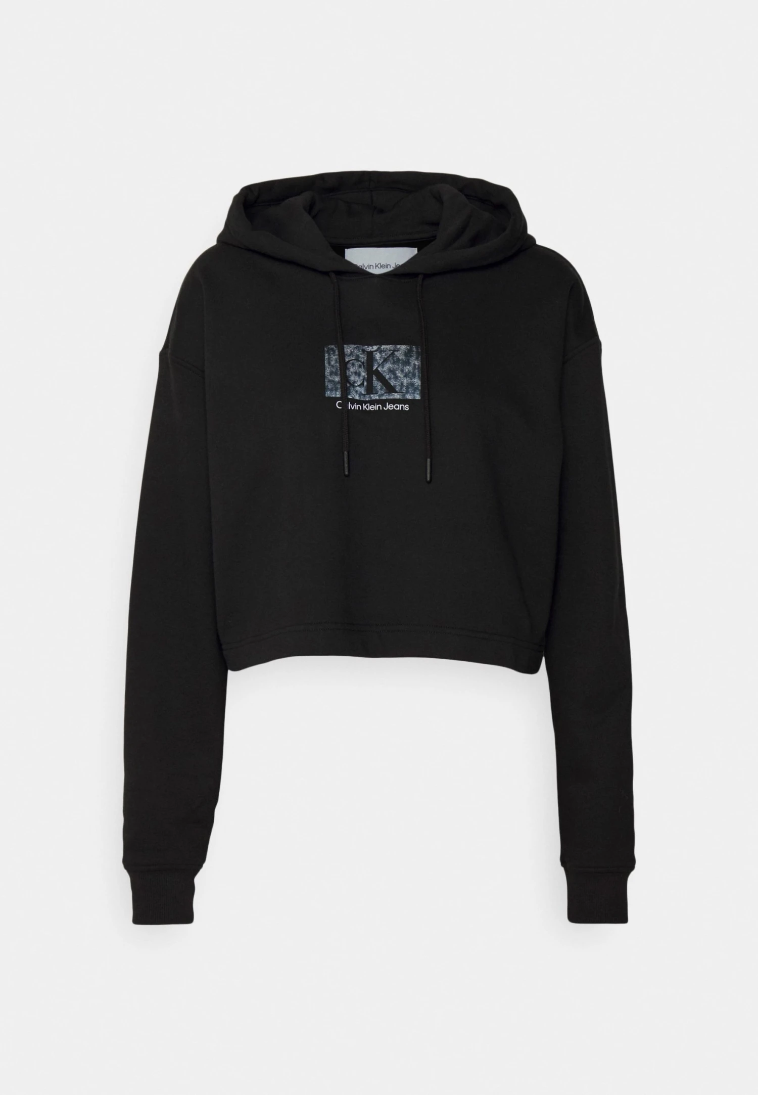 Calvin Klein Jeans Printed Box Cropped Hoodie - Hoodie - Black 7 Calvin Klein Jeans Printed Box Cropped Hoodie - Hoodie - Black - Bilde 5