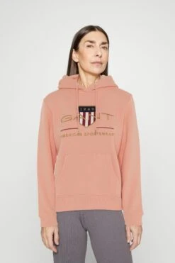 Gant Archive Shield Hoodie - Hoodie - Guava Orange