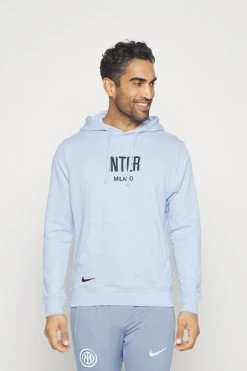 Nike Performance Inter Mailand Club Hoodie - Klubbklær - Light Marine/Black