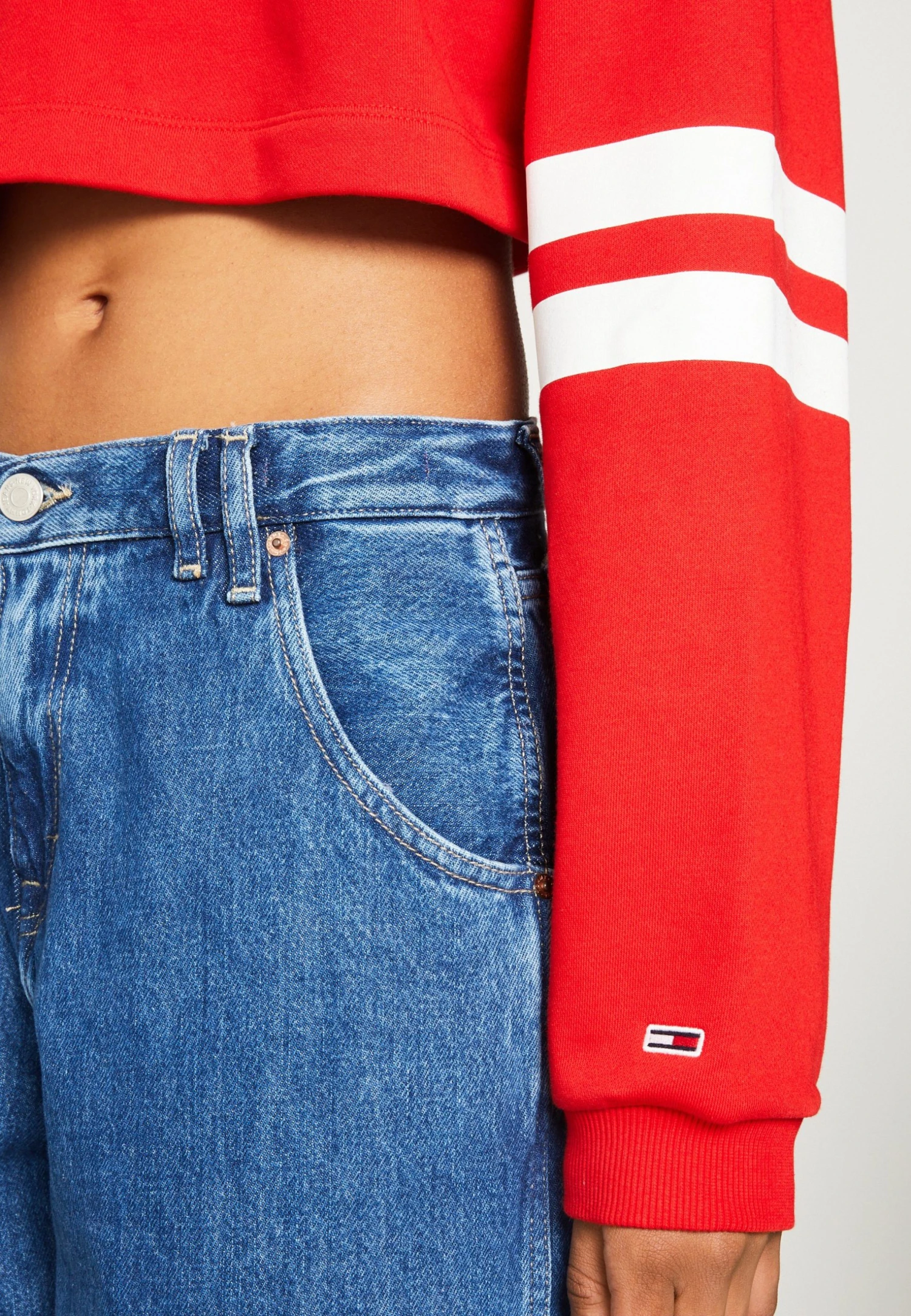 Tommy Jeans Letterman Flag Hoodie - Hoodie - Deep Crimson 8 Tommy Jeans Letterman Flag Hoodie - Hoodie - Deep Crimson - Bilde 6