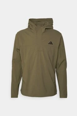 Adidas Golf Mens Ripstop Quarter Zip Hoodie - Hardshell Jacket - Olive Strata 14 Adidas Golf Mens Ripstop Quarter Zip Hoodie - Hardshell Jacket - Olive Strata -Gant shop 34fcc91cbc564b398689a753275b12ae scaled