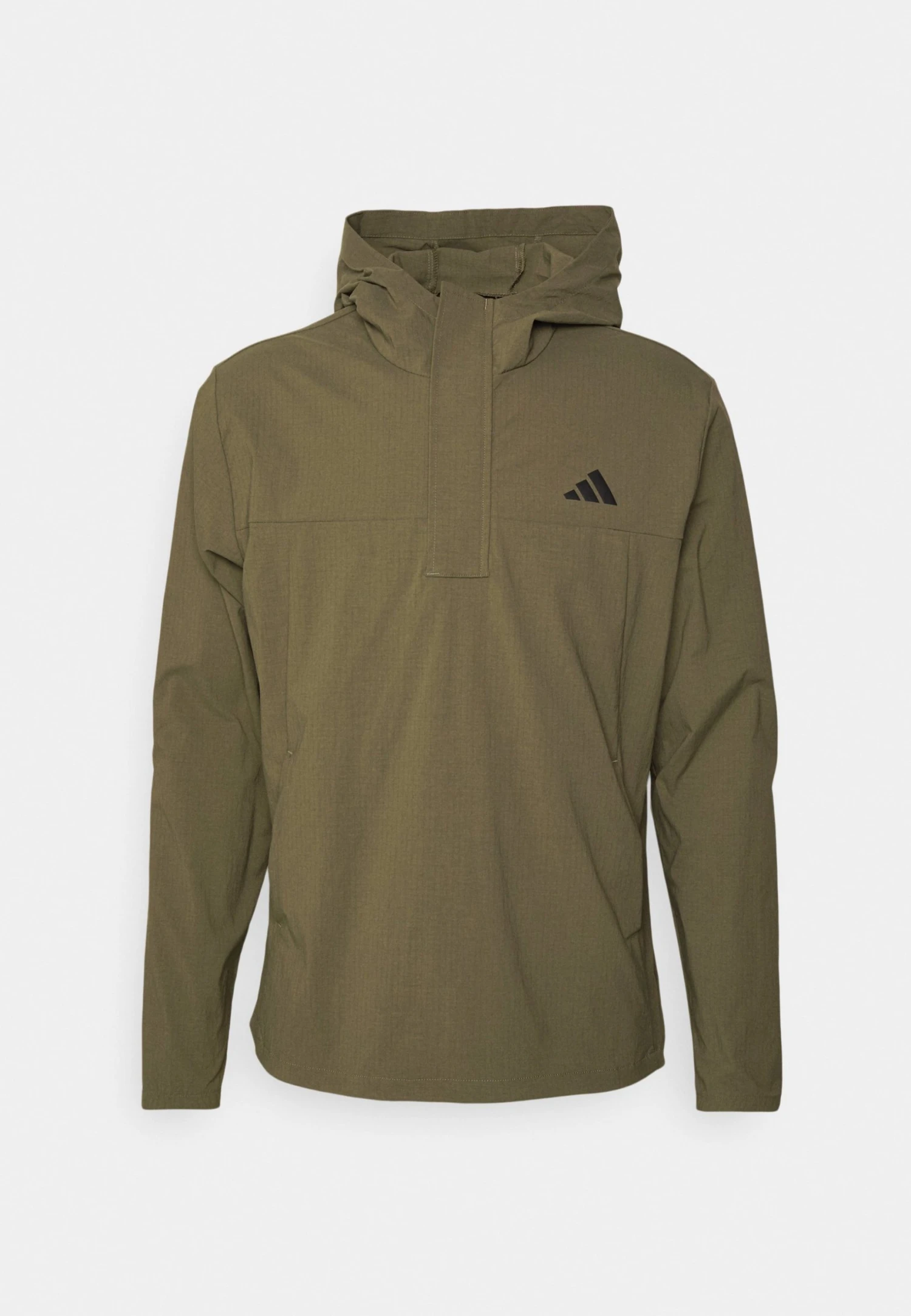 Adidas Golf Mens Ripstop Quarter Zip Hoodie - Hardshell Jacket - Olive Strata 8 Adidas Golf Mens Ripstop Quarter Zip Hoodie - Hardshell Jacket - Olive Strata - Bilde 6