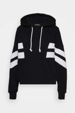 Even&Odd Tall Hoodie - Black/White -Gant shop 3599c283f4874193bc1b234ab57530de scaled