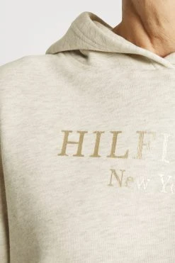 Tommy Hilfiger Hoodie - Sweatshirt - Heathered Oatmilk -Gant shop 3939afbd21e7426a859692e7703f9388 scaled