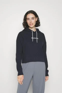Tommy Hilfiger Long Sleeve Hoodie - Pyjamasoverdel - Desert Sky