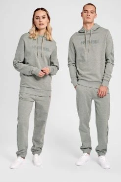 Hummel Legacy Logo - Hoodie - Grey Melange