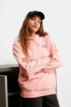 Puma Downtown Oversized Graphic Hoodie- Hoodie - Peach Smoothie