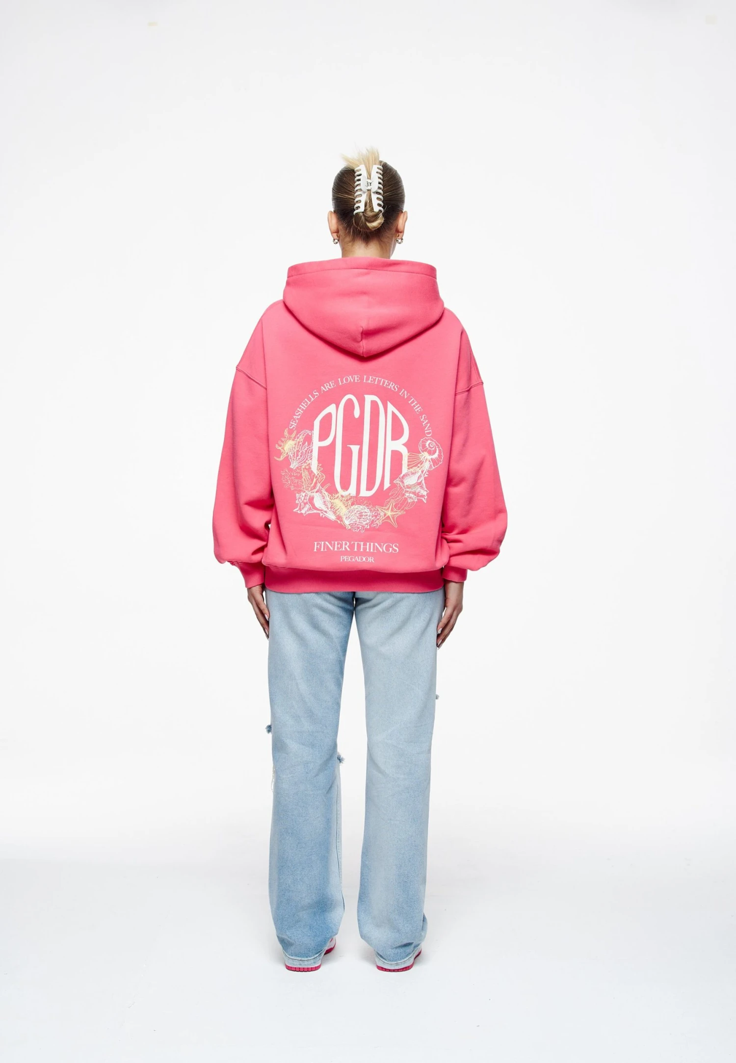 Pegador Metra Oversized Hoodie - Sweatshirt - Vintage Washed Strawberry 3 Pegador Metra Oversized Hoodie - Sweatshirt - Vintage Washed Strawberry