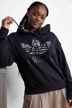 Adidas Originals Hoodie Logo - Sweatshirt - Black