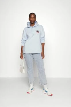 Alternative view of Tommy Hilfiger Curve Monogram Hoodie - Sweatshirt - Breezy Blue