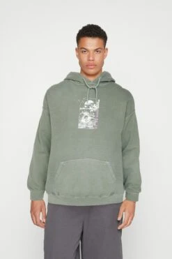 BDG Urban Outfitters Bdg Sketch Hokusai - Hoodie - Khaki