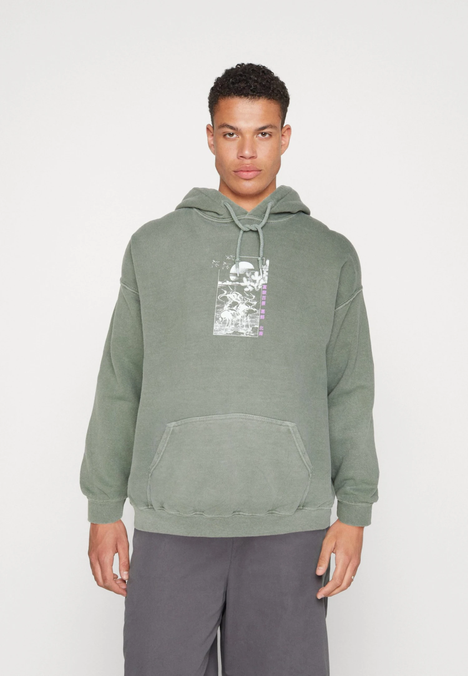 BDG Urban Outfitters Bdg Sketch Hokusai - Hoodie - Khaki 3 BDG Urban Outfitters Bdg Sketch Hokusai - Hoodie - Khaki