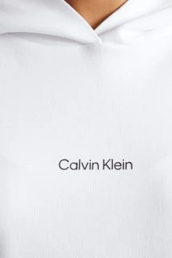 Calvin Klein Micro Logo Hoodie - Sweatshirt - White -Gant shop 468db1e124b94e15b64fbcb4d151dd66 scaled