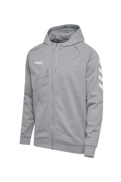 Hummel Zip Hoodie - Sweatjakke - Grey Melange -Gant shop 482ccd1fa2434131a9395b9eadfd3a6d scaled