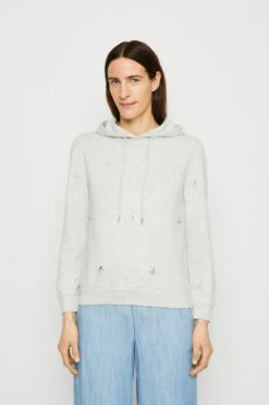 Marks & Spencer Detail Hoodie - Sweatshirt - Grey Marl