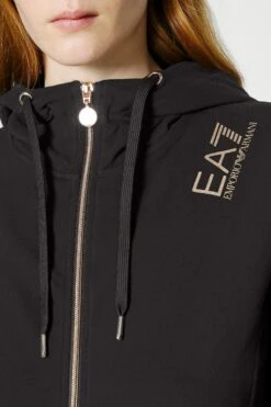 EA7 Emporio Armani Hoodie - Black/Gold -Gant shop 49df5bd05a9c4d29a1844df3ae300b4a scaled