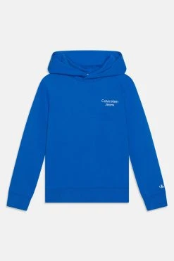 Calvin Klein Jeans Stack Logo Hoodie - Hoodie - Kettle Blue
