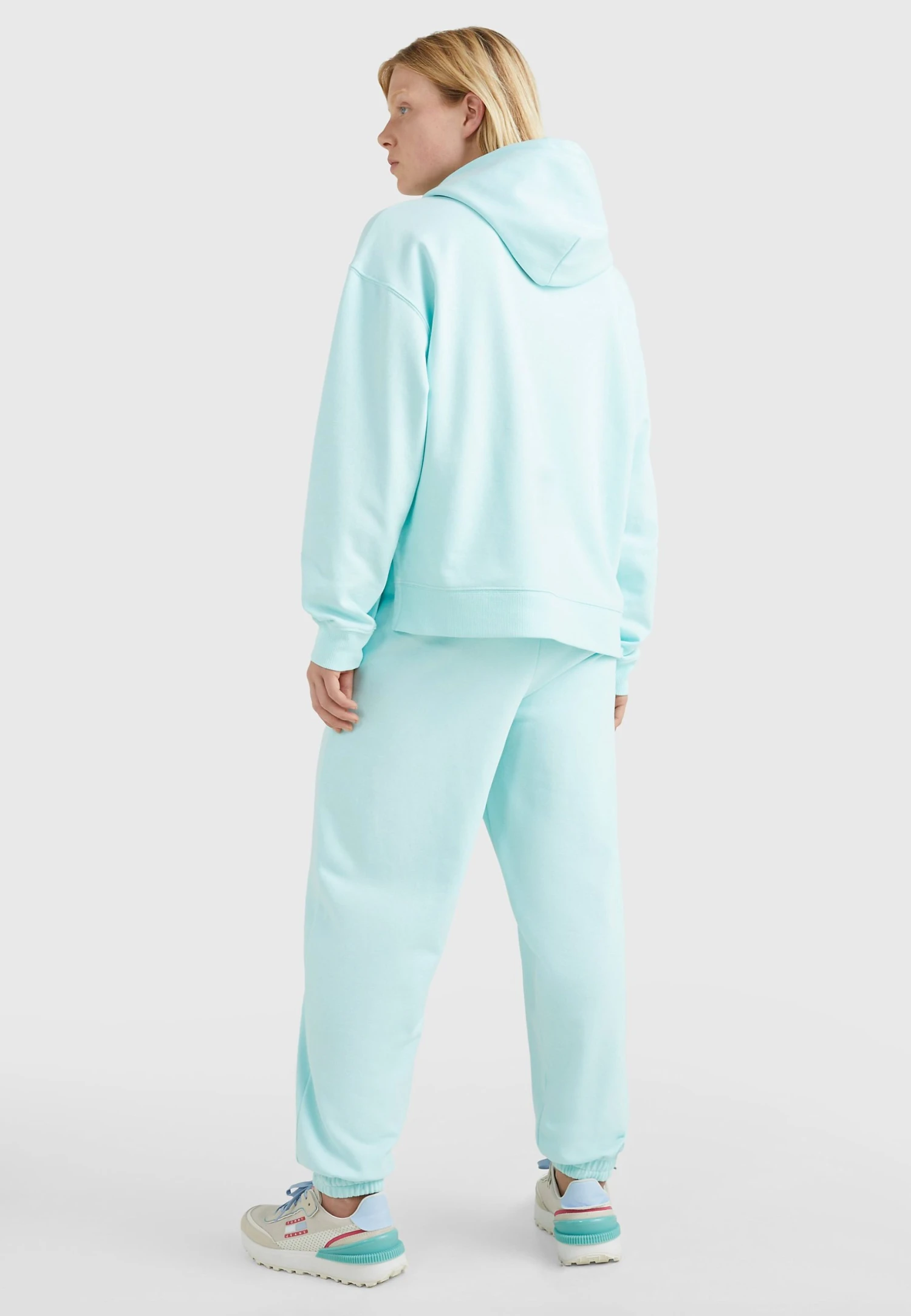 Tommy Jeans Signature- Hoodie - Aqua Coast 5 Tommy Jeans Signature- Hoodie - Aqua Coast - Bilde 3
