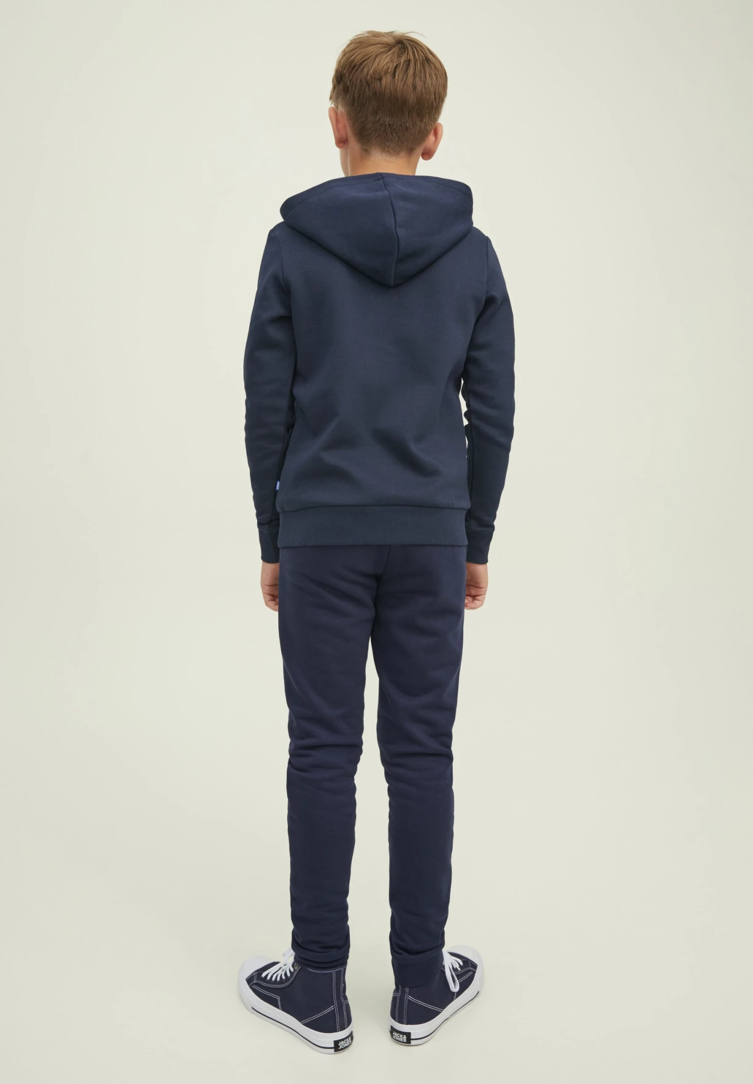 Jack & Jones Junior Elogo- Hoodie - Navy Blazer 5 Jack & Jones Junior Elogo- Hoodie - Navy Blazer - Bilde 3