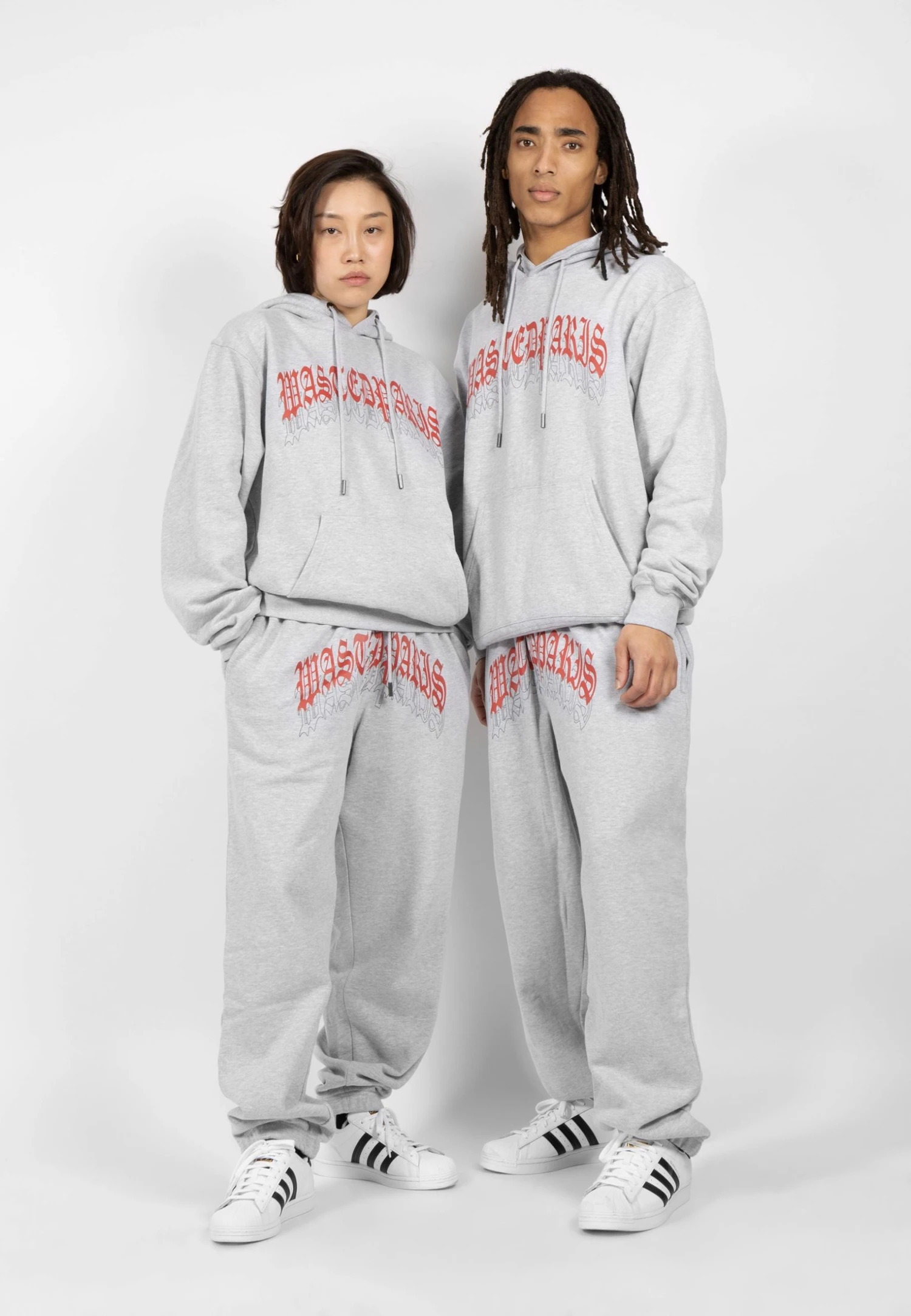 WASTED PARIS Kingdom Hoodie Unisex - Sweatshirt - Ash Grey 4 WASTED PARIS Kingdom Hoodie Unisex - Sweatshirt - Ash Grey - Bilde 2