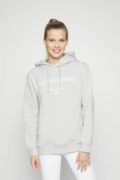 BJØRN BORG Boyfriend Hoodie - Hoodie - Glacier Gray