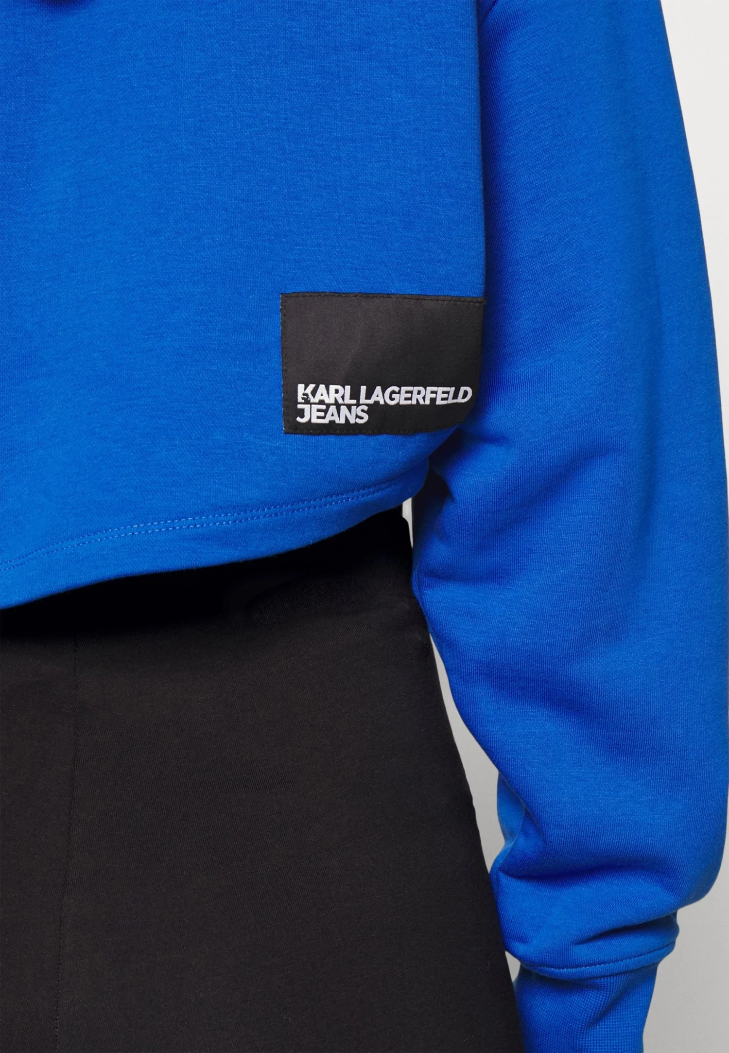 Karl Lagerfeld Jeans Cropped Hoodie - Sweatshirt - Blue 9 Karl Lagerfeld Jeans Cropped Hoodie - Sweatshirt - Blue - Bilde 7