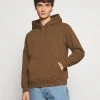 WEEKDAY Standard Hoodie - Sweatshirt - Brown -Gant shop 508019397ce240b791b6b000c78f28b8
