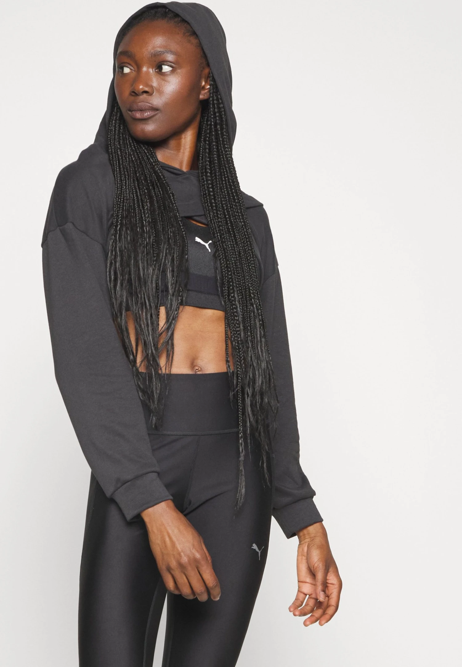 Puma Fit Move Crop Hoodie - Hoodie - Black/White 8 Puma Fit Move Crop Hoodie - Hoodie - Black/White - Bilde 6