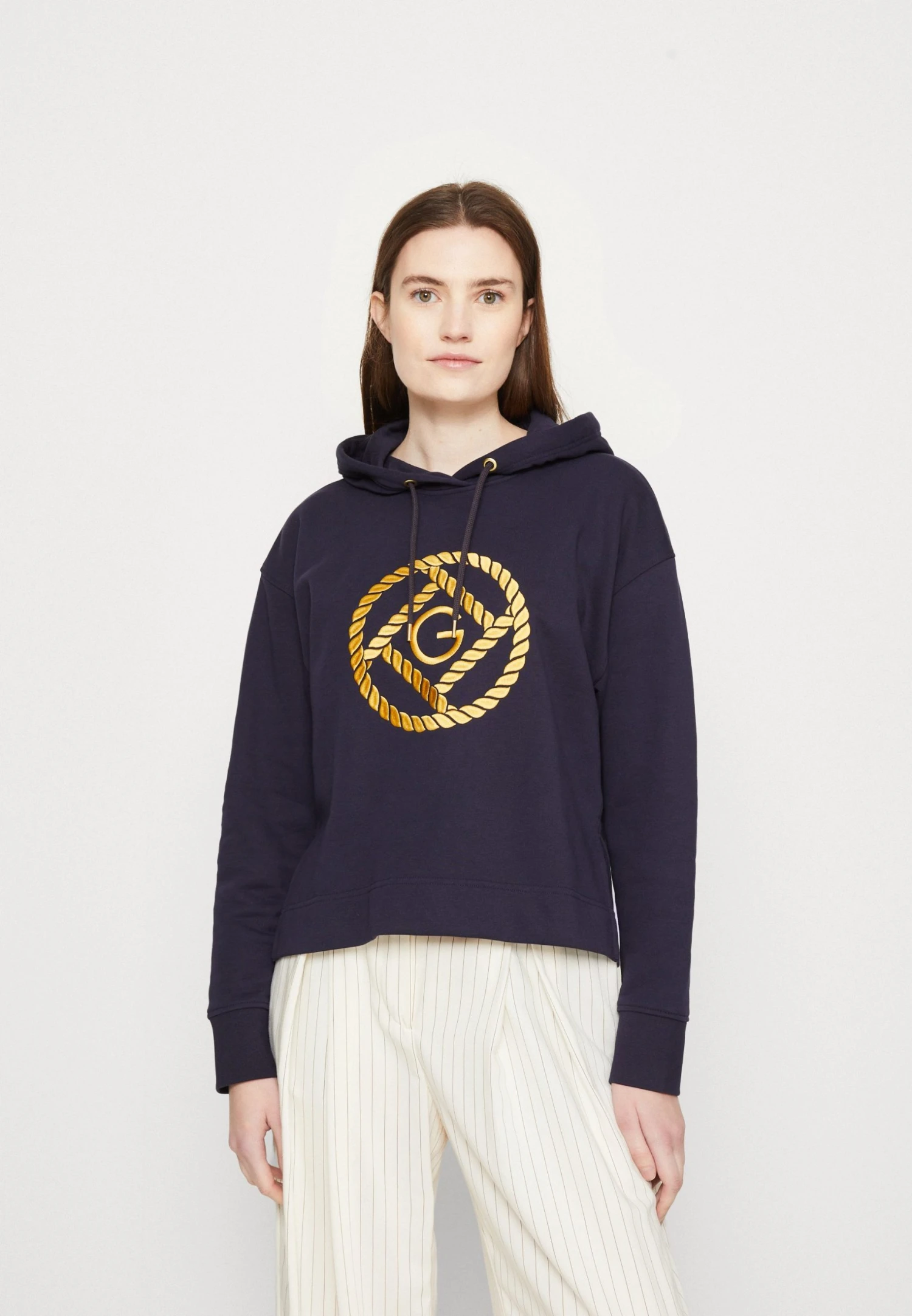Gant Rope Icon Hoodie - Sweatshirt - Evening Blue 3 Gant Rope Icon Hoodie - Sweatshirt - Evening Blue