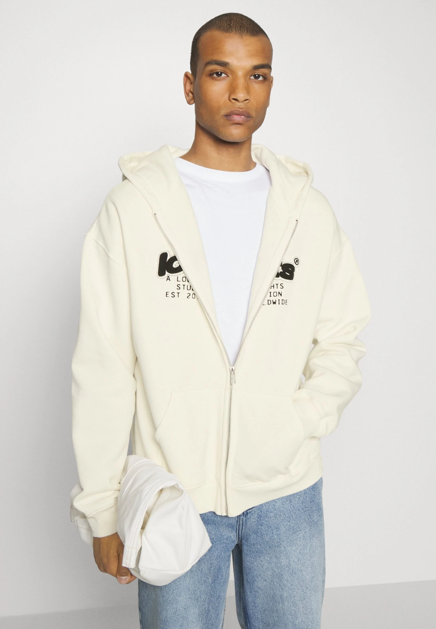 Low Lights Studios Star Logo Zip Hoodie Unisex - Sweatjakke - Ecru 6 Low Lights Studios Star Logo Zip Hoodie Unisex - Sweatjakke - Ecru - Bilde 4