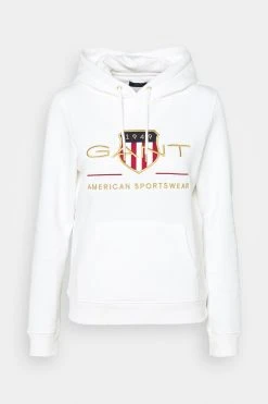 Gant Archive Shield Hoodie - Hoodie - Eggshell -Gant shop 535759daccf64aedabc9646f0c748c1d scaled