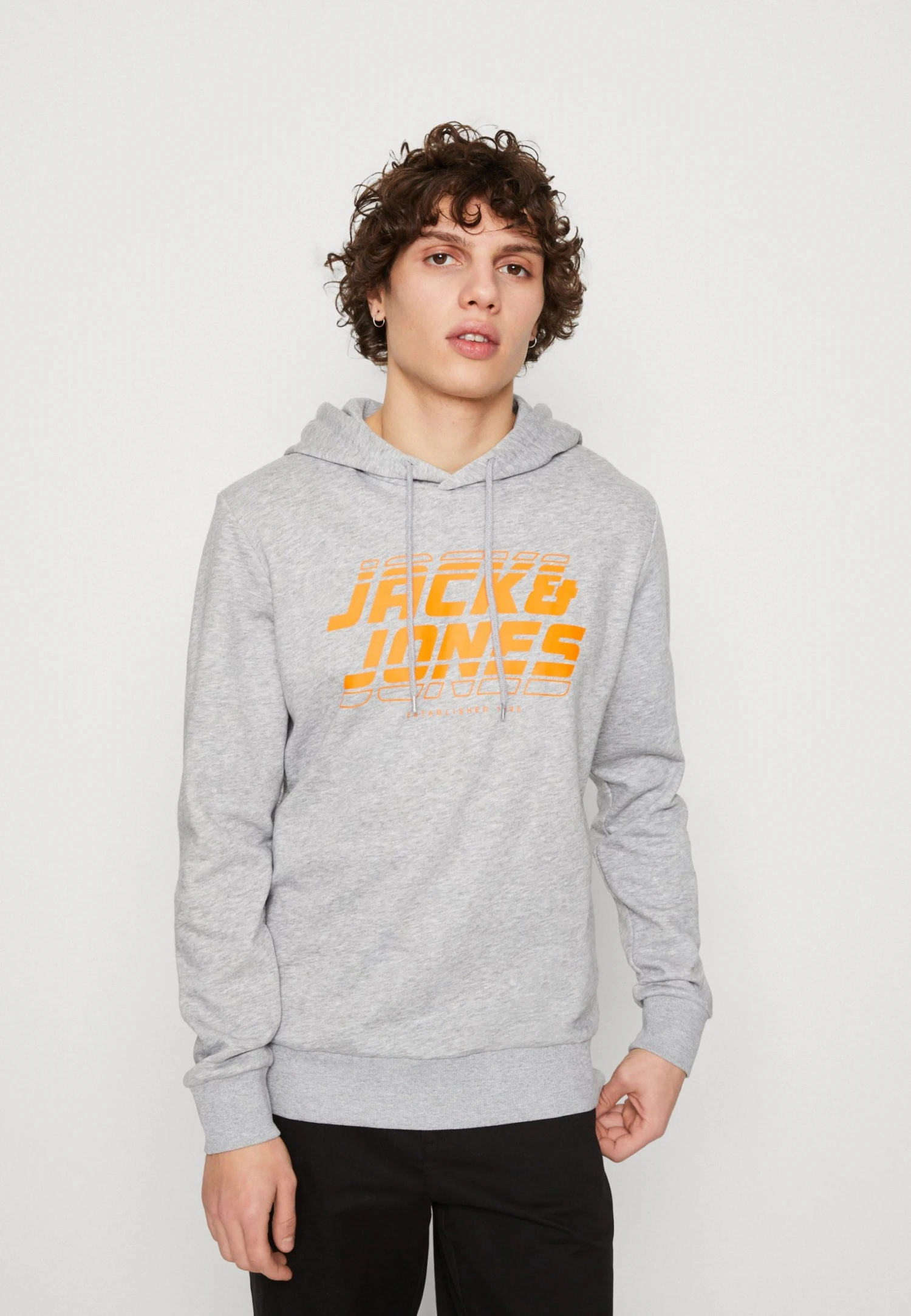 Jack & Jones Jcoelliot Hood - Hoodie - Light Grey Melange 3 Jack & Jones Jcoelliot Hood - Hoodie - Light Grey Melange