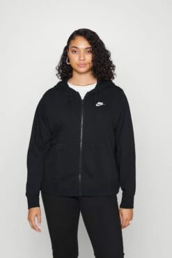 Nike Sportswear Club Hoodie - Sweatjakke - Black/White