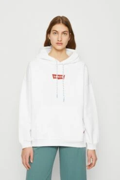 Levi's Graphic Caravan Hoodie - Sweatshirt - Velvet Flock Bright White