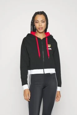 Moschino Underwear Cropped Zipped Hoodie - Pyjamasoverdel - Black