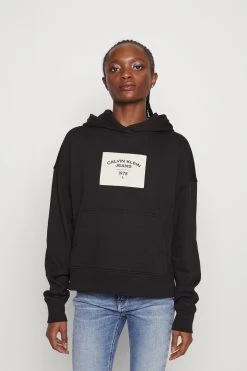 Calvin Klein Jeans Relaxed Hoodie - Hoodie - Ck Black
