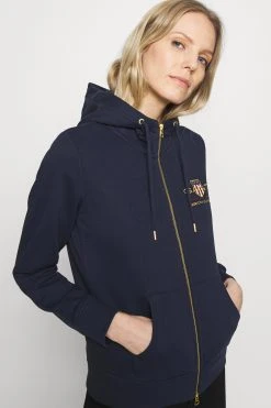 Gant Archive Shield Full Zip Hoodie - Sweatjakke - Evening Blue -Gant shop 578c809ade044c3da2b3d67437ec1ad1 scaled