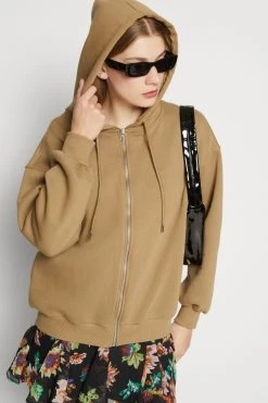 Gina Tricot Oversized Zip Hoodie - Sweatjakke - Lead Gray -Gant shop 593546752c6741bdb541da4185a93fd1 scaled